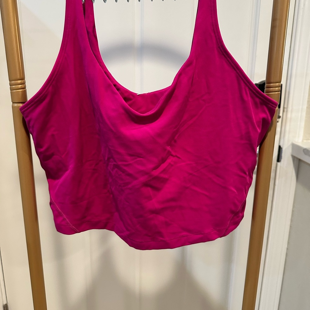 Lululemon Athletica - Ripened Raspberry Align Crop Tank - Pink Crop Top